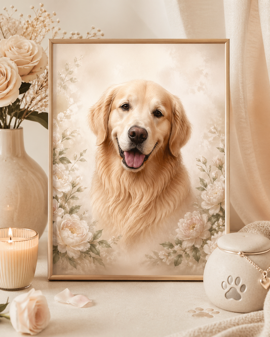 Custom Pet Memorial Portrait